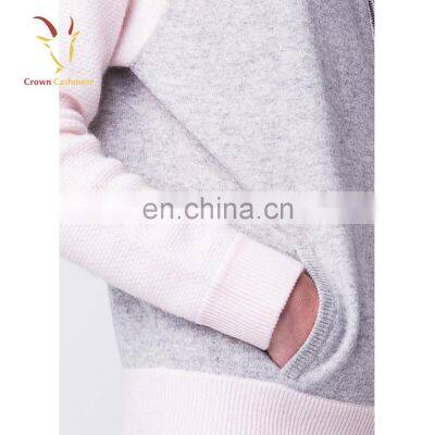 Ladies Raglan Sleeve Knitted Cardigan Jacket With Zipper photo-4