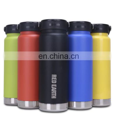 Gint Bpa free hot and cold custom logo thermal drink bottle double wall vacuum flask insulated stainless steel water bottle