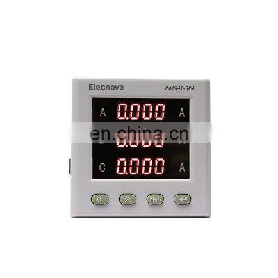 PA194I-3K4  3 phase current  LED display digital  measuring panel meter  used for smart building