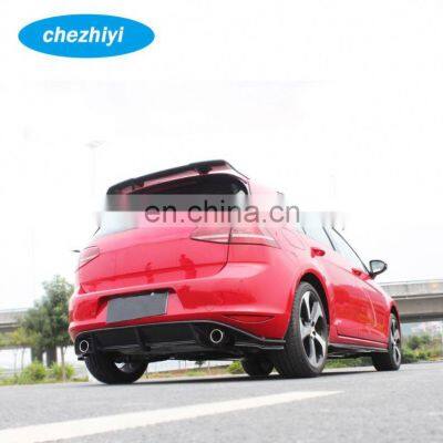 RZ STYLE MK7 Carbon Car Rear Lip Diffuser for VW GOLF7 GTI 14UP