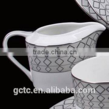 Bone China 15pcs Tea Set With Silver Decal photo-5