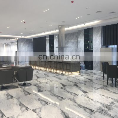 600*1200 Super White glossy marble porcelain tiles flooring