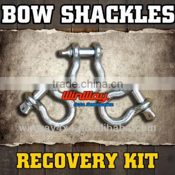 4x4 4WD RECOVERY SHACKLE D WINCH SNATCH 4.7 TON BOW SHACKLES