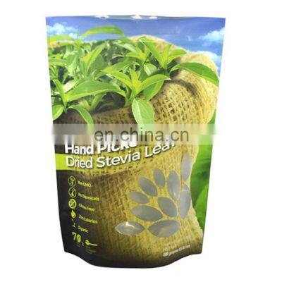 Custom printed biodegradable aluminum foil packaging empty coffee tea bag