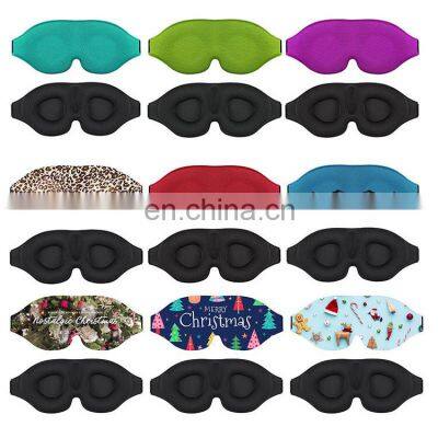 Customised Luxury 3d Black Sleeping Contoured Eyemask Sleeping Pink Night Sleep Mask Eye Contour Sleepwear Wighted