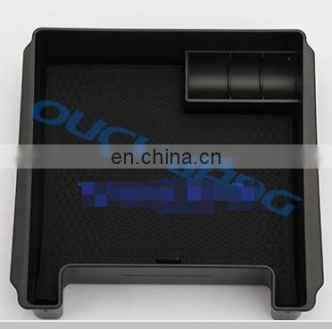 Black Armrest Storage Box Tray Fit for Volvo S60 S60L V60 XC60 with Mat and Logo Accessories Car Styling