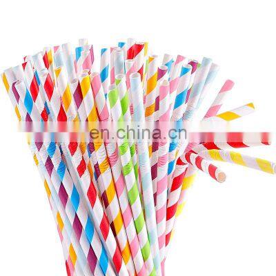 100% Natural Organic Drinking Paper Straws/ Custom Colorful Paper Drinking Straws