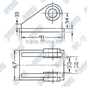 08128 Wing Body Truck Trailer Cylinder Bracket photo-2