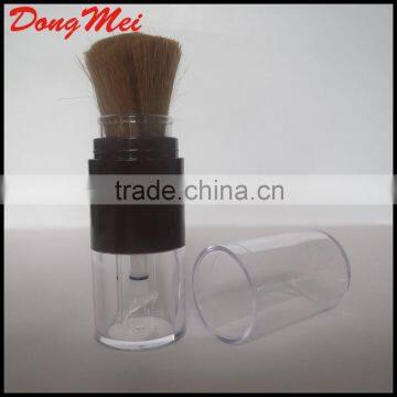 empty loose powder container jar brush,cosmetic pump brush ,refillable body powder brush