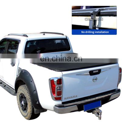 navara np300 accessories Low Profile soft Roll Up Tonneau Cover for nissan titan np300 d22 d40