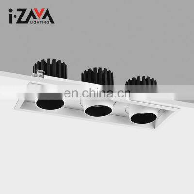 Wholesale Factory Shop Recessed Mount Aluminum IP20 75Watt 90Watt COB Recessed LED Grille Light
