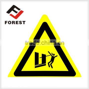 Chemical Adhesive Printed Security Label for Roll, Adhesive Caution Label