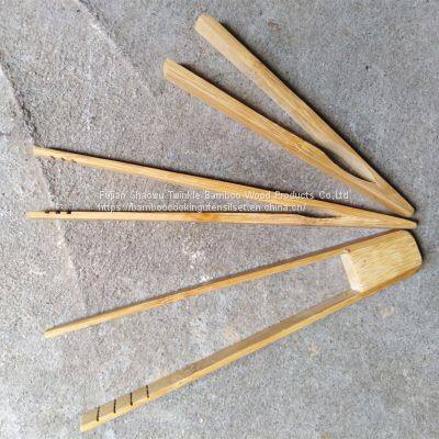 Bamboo ice tong for bread wholesale bambu tongs from China