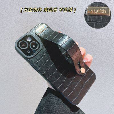 Wristband Crocodile Skin Full Body Case For Apple 13/7/8p Leather For Iphone 14 Eco Friendly Mobile Phone Case 11pro Max photo-4