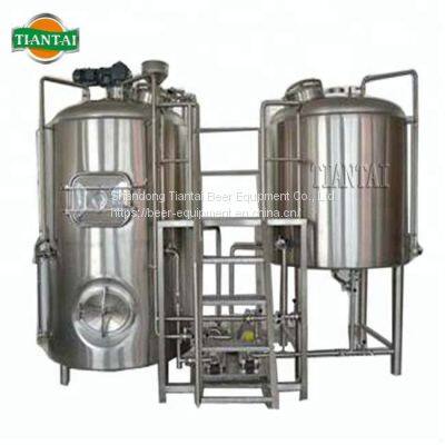 TIANTAI Commerical 800L 2 Vessel Direct Fire Heating Micro Brewery Equipment for Sale photo-2