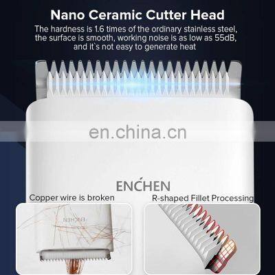Enchen Boost Electric Hair Clippers For Men Children Ceramic Cutter Hair Cutting Machine Professional Rechargeable Two Speed