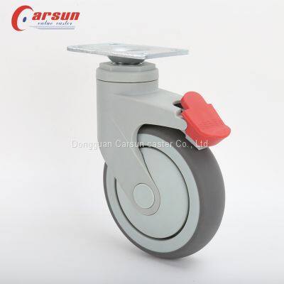 Hospital Trolley Castor Special for Medical Equipment and Instruments Silent Without Damaging The Ground Medical Swivel Caster Wheel photo-5