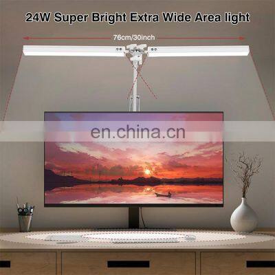 LED Double Head Desk Lamp Double Swing-arm Table Lamps for Monitor Studio Reading 180 Degree /135 Degree Adjustable With Arms photo-2