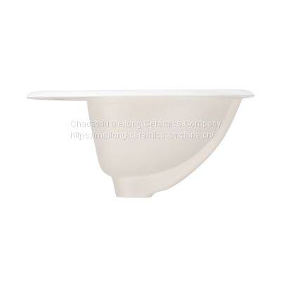 UPC Oval Ceramic Bathroom Drop-in Sink photo-5