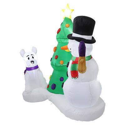 Christmas Yard Decor With Inflatable Snow Globe – Perfect for Xmas Decor photo-2