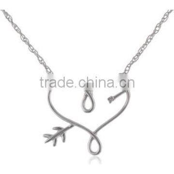 Wholesale Cheap Silver Double Arrow Necklace in China Big Factory