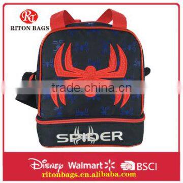 spider pattern 300D two layers lunch bag