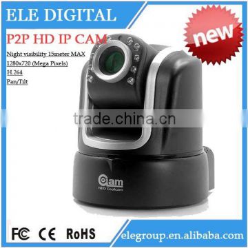 Wifi p2p wireless ip camera with 1280x720 (Mega Pixels)