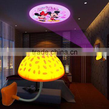 novey poduct led mushroom lamp,led projector mushroom led night sensor projector light for christmas gifts