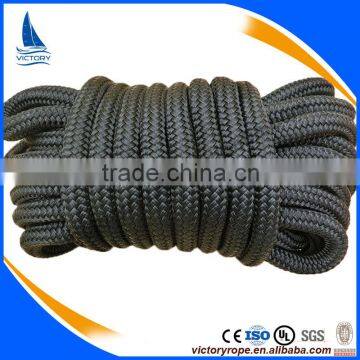 high quality braided polyester nylon rope dock line for marine supplies