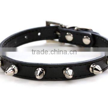 Wholesale Pet Supplies Plain Pet Collars Personality Bullet Nail Dog Collar photo-6