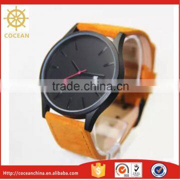 Black Face With Tan Leather Strap Men's Watch Removable Face Watch