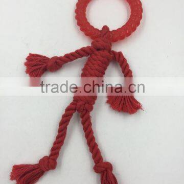 durable cotton rope pet toy,Good quality rubber pet toys