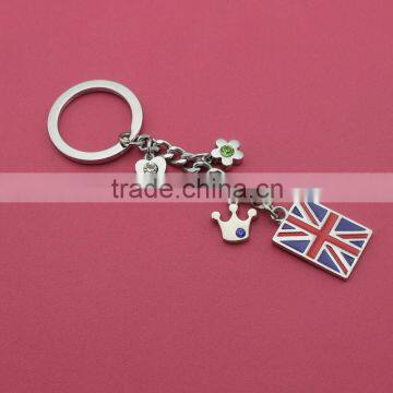 World Flag UK Keychain Keyring UK Key Chain UK Key Ring Gifts for Him Gifts for Her Top quality hotsell national flag keychain