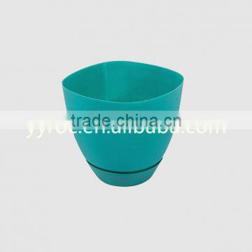 PP cheap square flower pots with tray