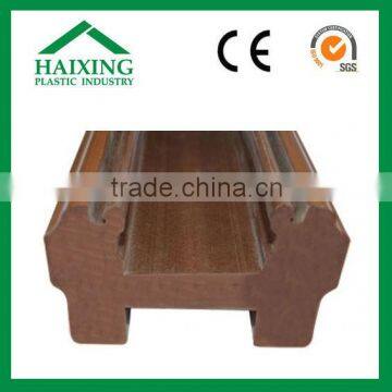 Waterproof Outdoor pear wood color pvc balustrade