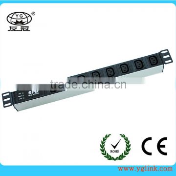 1U 19'' IEC 320 C19 type cabinet PDU