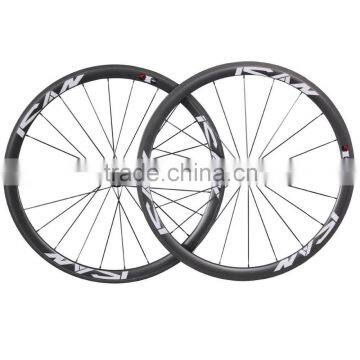 Light weight carbon tubular wheels 38mm , carbon road bike tubular wheels