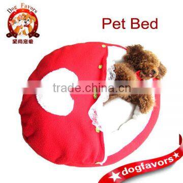 2014 hot new Red sleeping bag nest pet bed pet bed for dog wholesale100% cotton