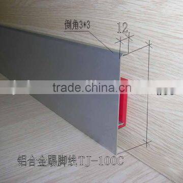 aluminum laminated stair nosing for floor tile skirting