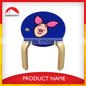 Children Cartoon design blue Wooden dinning Chair