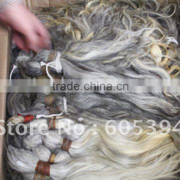 natural virgin grey human hair bulk without any processed virgin remy raw hair can be bleached into blonde color easily