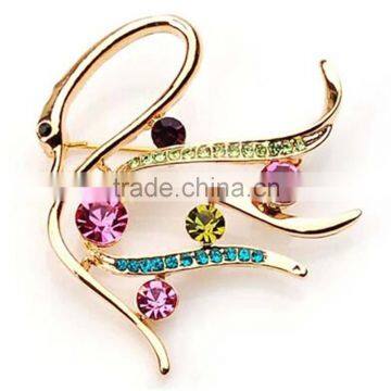 Fashion Custom Wholesale Women Exquisite Antique Beauty Swan Brooch photo-2