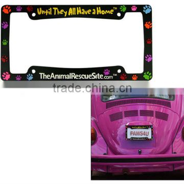 Fashionable PVC Car License Plate Frames New Product