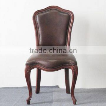 2015 Popular modern wooden leather restaurant chair