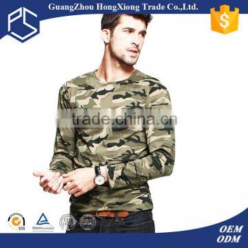 Guangzhou Hongxiong High quality cotton plain men woodland t shirt