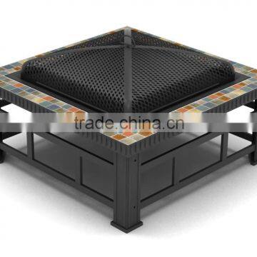 Fire Pit Table With Ceramic Tiles