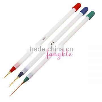 Good Quality 3pcs White Brush Nail for Liner
