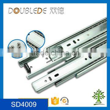 3-fold 4009 full extension roller drawer slide /cabinet sliding door hardware