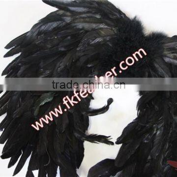 Large Black Angel Wing Rooster Feather Angel Wing For Angel Wings Decorations