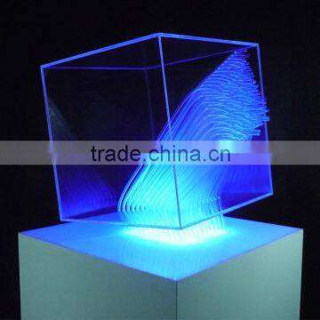 customized design led acrylic display box with best price